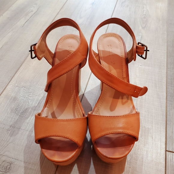 bamboo chunky heel
